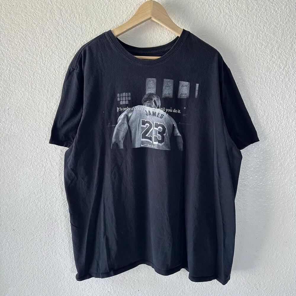 Just Do It Lebron James 23 T-Shirt Black